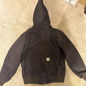 Vintage Carhartt Women’s Dark Brown quilted made in the USA work jacket